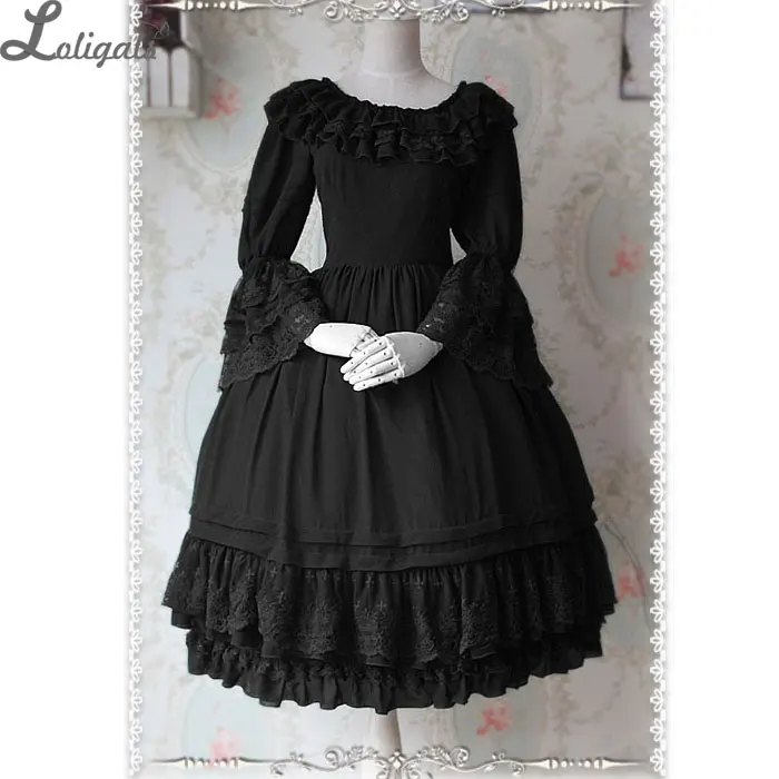 Gorgeous Custom Tailored Classic Lolita Dress Ruffled Flare Sleeve Chiffon Vintage OP Dress by Infanta
Gorgeous Custom Tailored Classic Lolita Dress Ruffled Flare Sleeve Chiffon Vintage OP Dress by Infanta