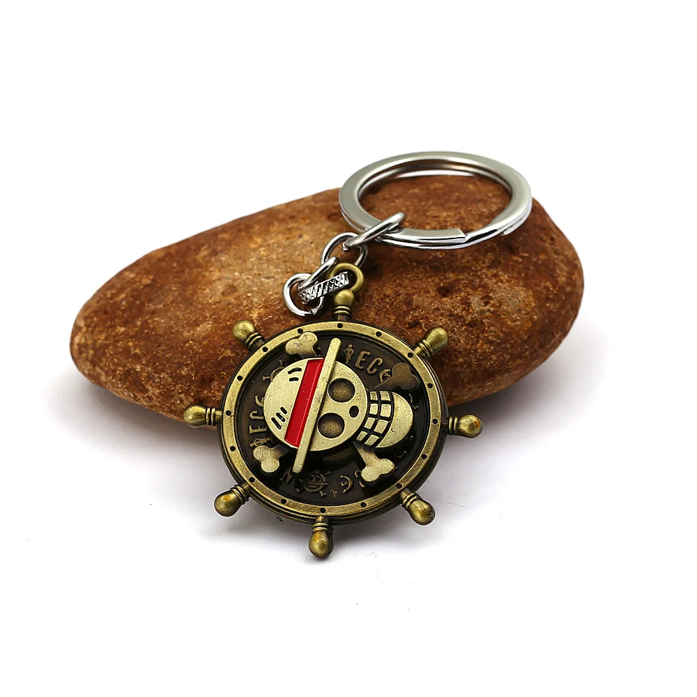 Anime Key Chain New Rotatable One Piece Luffy Straw Hat Skull Pendants Keychain Metal keyring
Anime Key Chain New Rotatable One Piece Luffy Straw Hat Skull Pendants Keychain Metal keyring