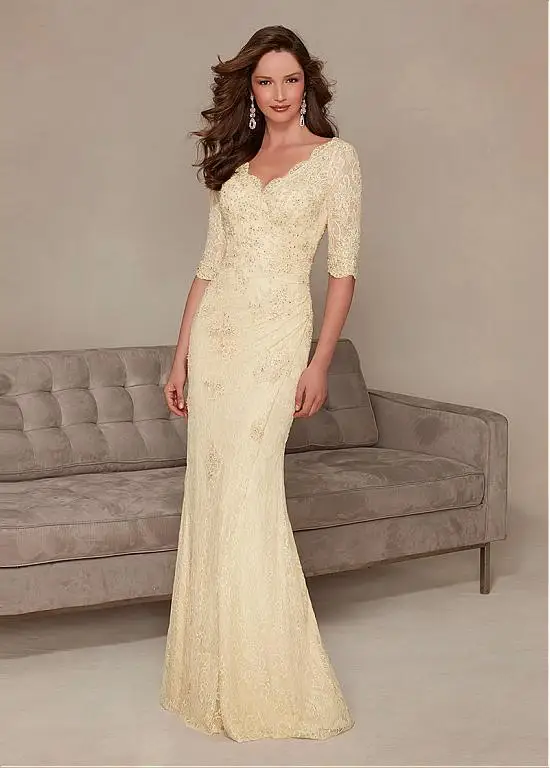 Yellow Lace Half Sleeve Mermaid Mother of the bride dresses 2017 Plus Size Formal Evening Gowns Dress Robe mere de la mariee
Yellow Lace Half Sleeve Mermaid Mother of the bride dresses 2017 Plus Size Formal Evening Gowns Dress Robe mere de la mariee