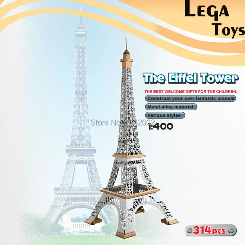 The Eiffel Tower Model 81CM Assembly Metal Building Kit Minifigures Blocks Kit With 314PCS best Toys Gift for Kids or Adults
The Eiffel Tower Model 81CM Assembly Metal Building Kit Minifigures Blocks Kit With 314PCS best Toys Gift for Kids or Adults