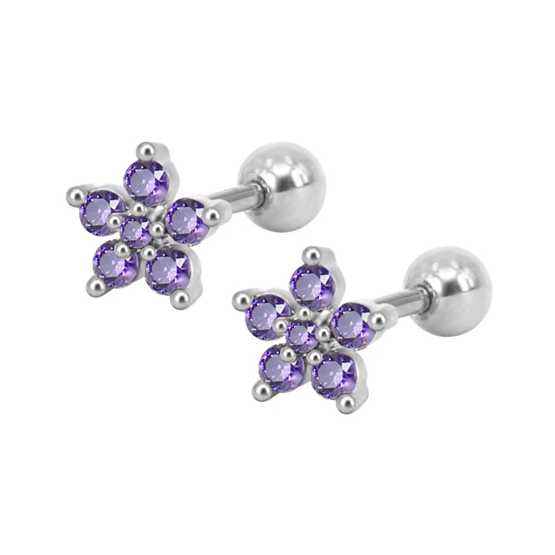1pc Exquisite Zircon Flower Stud Earrings For Women Party Jewery Christmas Gift Bijoux Femme 5Colos
1pc Exquisite Zircon Flower Stud Earrings For Women Party Jewery Christmas Gift Bijoux Femme 5Colos