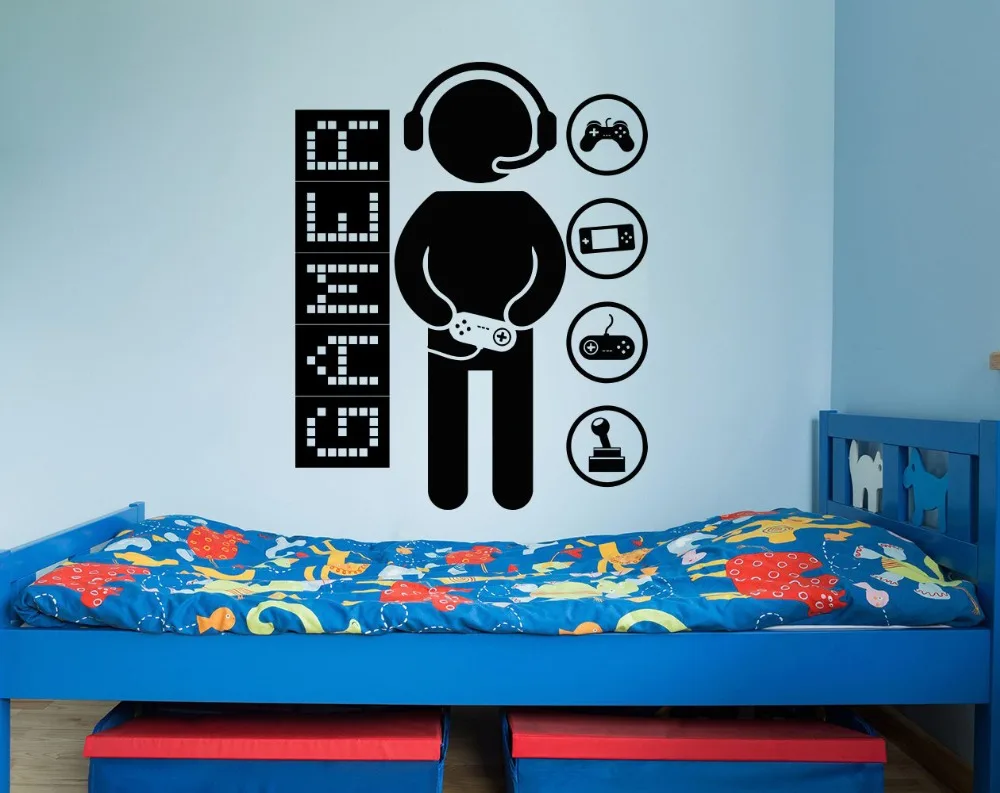 Removable Game Controllers Gaming Vinyl Wall Sticker Video Game Boys Children Room Decor Sticker Gamer boys Wall Decal M-104
Removable Game Controllers Gaming Vinyl Wall Sticker Video Game Boys Children Room Decor Sticker Gamer boys Wall Decal M-104