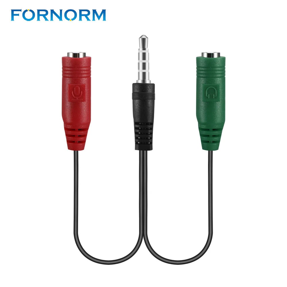 FORNORM 2 to 1 Conversion Audio Cable Adapter Headphone Mic Dual Connection for Computer Notebook Laptop Phone
FORNORM 2 to 1 Conversion Audio Cable Adapter Headphone Mic Dual Connection for Computer Notebook Laptop Phone