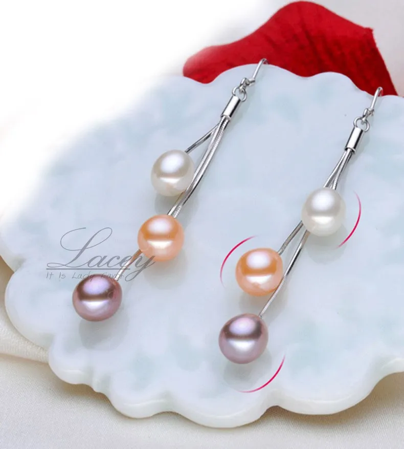 Real Freshwater pearl earrings for women,natural long pearl earrings jewelry 925 sterling silver tassel earrings - CANOCINDY Pearl Freshwater Pearls 7-8mm Silver 925 Sterling CMA Classic Water Drop E3071 natural pearl earring Women Party 1411040456 Pearl Yes Drop Earrings Fine white pink purple pearl color 7-8mm pearl AAAAA top pearls Rice shape pearl pink pearl earring earrings for women silver pearl earrings real pearl earrings drop earring white pearl earrings