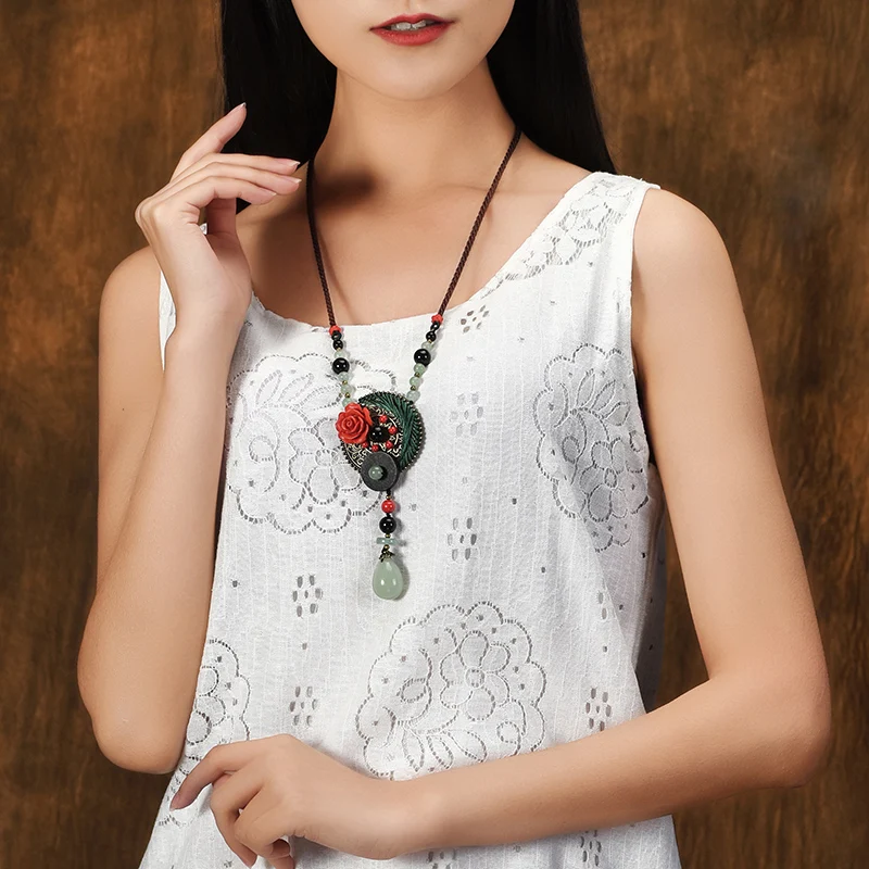 Lapis rose jewelry handmade braided vintage necklace ,New ethnic green Aventurine waterdrop necklace, vintage jewelry necklace
Lapis rose jewelry handmade braided vintage necklace ,New ethnic green Aventurine waterdrop necklace, vintage jewelry necklace