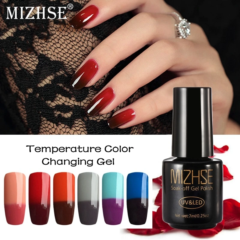 MIZHSE 7ML Gel Varnish Nail Gel Polish Chameleon Temperature Color Changing Nail Polish Thermal Color Change UV Gel Lacquer
MIZHSE 7ML Gel Varnish Nail Gel Polish Chameleon Temperature Color Changing Nail Polish Thermal Color Change UV Gel Lacquer
