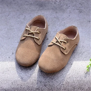 Spring Autumn Children Casual leather shoes Genuine leather Soft Comfortable Loafers Lace-Up Flats Boys Girls shoes 02B
Spring Autumn Children Casual leather shoes Genuine leather Soft Comfortable Loafers Lace-Up Flats Boys Girls shoes 02B
