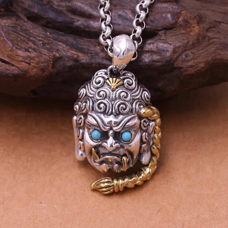 Factory Wholesale S925 Sterling Silver Jewelry Vintage Thai Silver Fashion Male Character Zodiac Patron Saint Pendant
Factory Wholesale S925 Sterling Silver Jewelry Vintage Thai Silver Fashion Male Character Zodiac Patron Saint Pendant