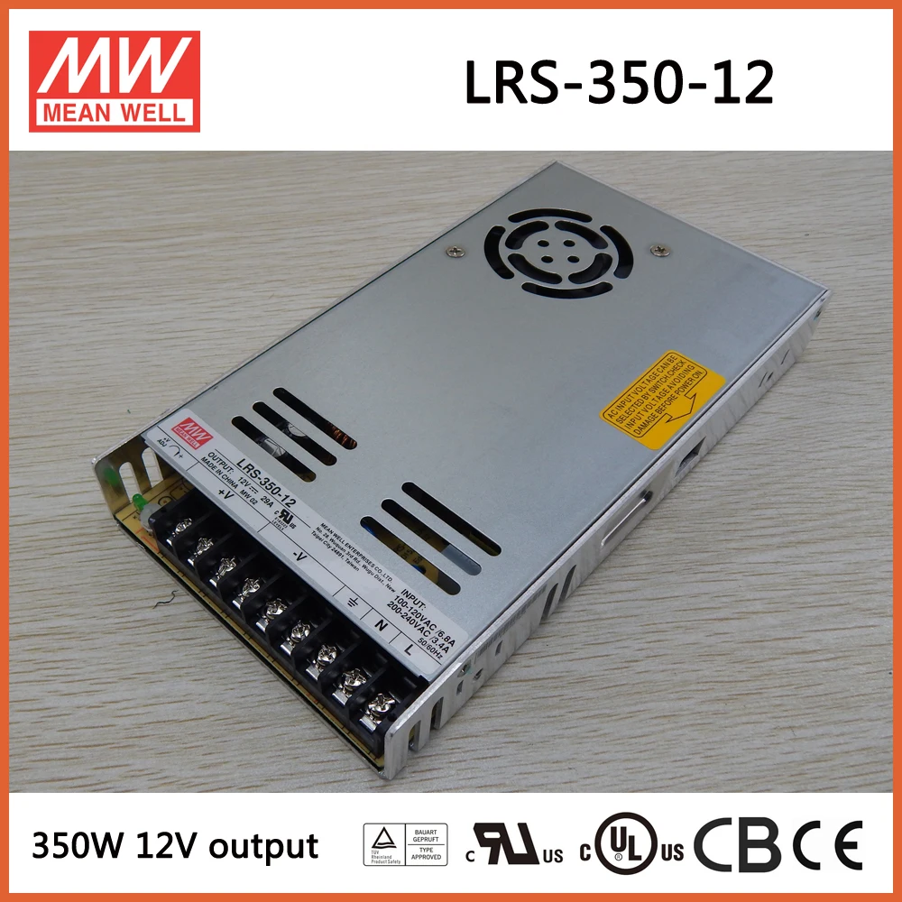 Оптовая продажа Mean Well LRS-350-12 одиночный выход 350 Вт 12 В 29A импульсный источник