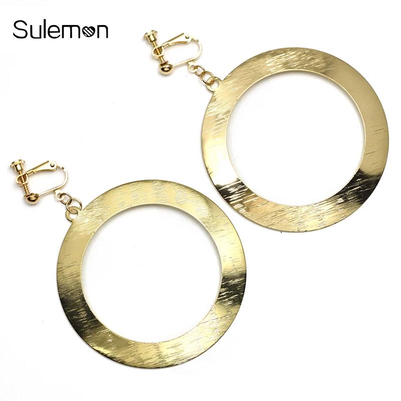 Geometric Round Clip Earrings No Pierced Ear Clip Metal Circle Big Earrings Without Piercing Women Minimalist Jewelry CE265
Geometric Round Clip Earrings No Pierced Ear Clip Metal Circle Big Earrings Without Piercing Women Minimalist Jewelry CE265