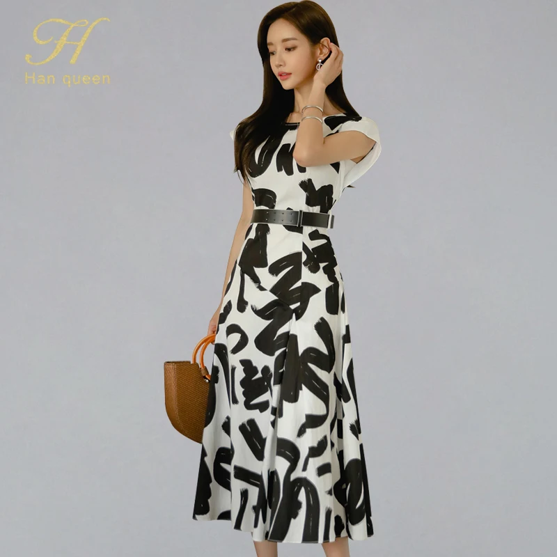 H Han Queen Summer Retro Print Sleeveless Tank Dress Women 2019 New Belted A-line Dresses OL Bohemian Style Swing Beach Vestidos
H Han Queen Summer Retro Print Sleeveless Tank Dress Women 2019 New Belted A-line Dresses OL Bohemian Style Swing Beach Vestidos