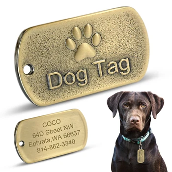 Stainless Steel Dog ID Tag Personalized Dogs Tags Nameplate Anti-lost Pet Pendant For Pets Collars Necklace Free Engraving
Stainless Steel Dog ID Tag Personalized Dogs Tags Nameplate Anti-lost Pet Pendant For Pets Collars Necklace Free Engraving