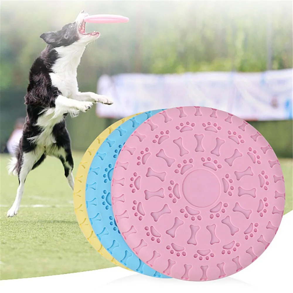22cm Pet Toy Outdoor Dog Training Rubber Flying Disc Frisby Interactive Dog Puppy Toys Safety Flying Saucer for Small Large Dogs
22cm Pet Toy Outdoor Dog Training Rubber Flying Disc Frisby Interactive Dog Puppy Toys Safety Flying Saucer for Small Large Dogs