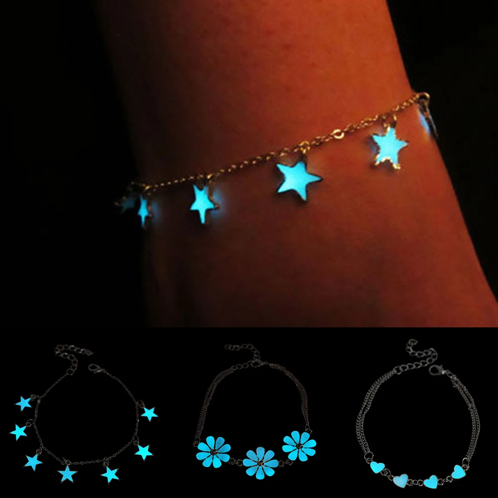 Bluelans Little Star Heart Flower Glow in the Dark Ankle Bracelet Anklet Women's Jewelry
Bluelans Little Star Heart Flower Glow in the Dark Ankle Bracelet Anklet Women's Jewelry