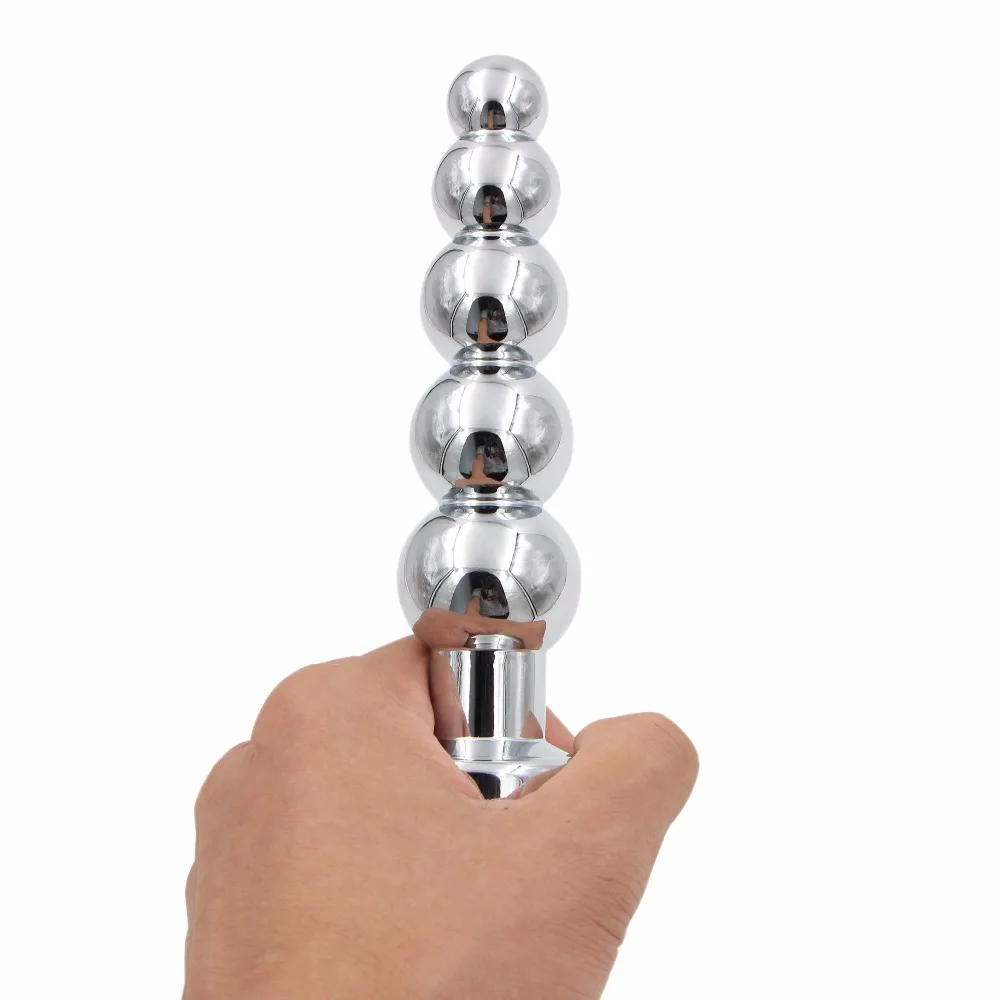 Metal Anal Beads Butt Plug Stainless Steel Anal Plug Prostate Massager Anal Sex Toys for Men Gay Woman Adult Sex Products Shop