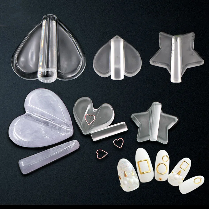 Heart Star Shape Transparent Nail Art Curvature Mold Make Metal Nail Sticke Curl Sharp Frame Nail Patch Nail Manicure Tools
Heart Star Shape Transparent Nail Art Curvature Mold Make Metal Nail Sticke Curl Sharp Frame Nail Patch Nail Manicure Tools