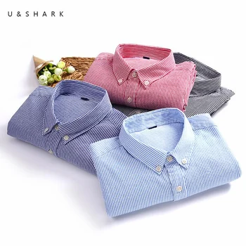 U&SHARK 2020 Striped Shirts Men Brand Clothing 100% Cotton Casual Shirt Long Sleeve Social Shirt Male Slim Fit Mens Dress Shirts
U&SHARK 2020 Striped Shirts Men Brand Clothing 100% Cotton Casual Shirt Long Sleeve Social Shirt Male Slim Fit Mens Dress Shirts
