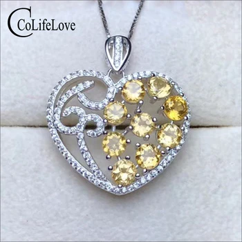 Classic silver heart pendant for party 9 pieces natural citrine silver pendant 925 sterling silver citrine jewelry
Classic silver heart pendant for party 9 pieces natural citrine silver pendant 925 sterling silver citrine jewelry