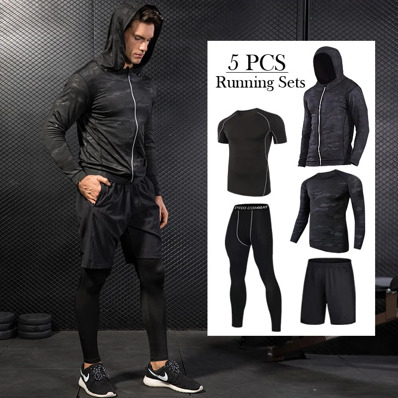 2018 Running Set Quick-Dry Men's Gym Clothes Elastic Compression Tights Fitness Workout Sports Jogging Suits Sportswear 3-5pcs
2018 Running Set Quick-Dry Men's Gym Clothes Elastic Compression Tights Fitness Workout Sports Jogging Suits Sportswear 3-5pcs