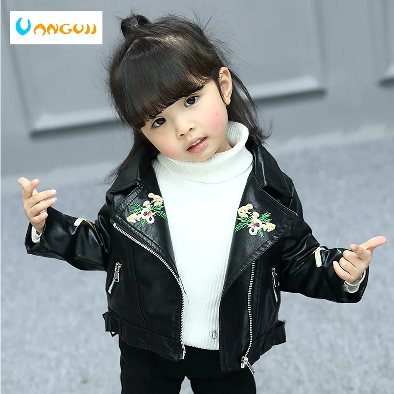 children's pu jacket Girls motorcycle jacket 1-5 years old kids Cartoon embroidery high quality spring Autumn toddler babys
children's pu jacket Girls motorcycle jacket 1-5 years old kids Cartoon embroidery high quality spring Autumn toddler babys