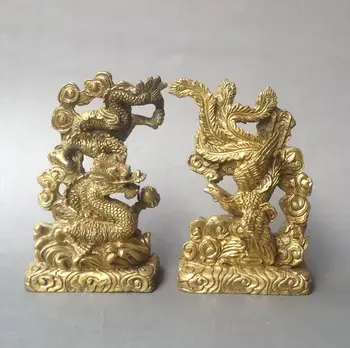 Pure copper feng shui dragon and dancing dragon and phoenix was Cheung Decoration
Pure copper feng shui dragon and dancing dragon and phoenix was Cheung Decoration