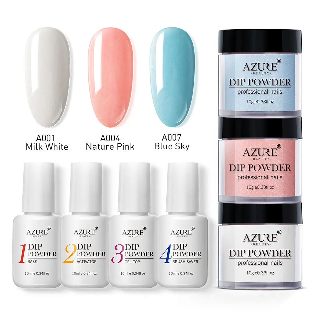 Azure Beauty 7PCS/LOT Dipping Powder Gradient Color Natural Dry Without Led Lamp Dip Powder Glitter Powder Dipping Powder
Azure Beauty 7PCS/LOT Dipping Powder Gradient Color Natural Dry Without Led Lamp Dip Powder Glitter Powder Dipping Powder