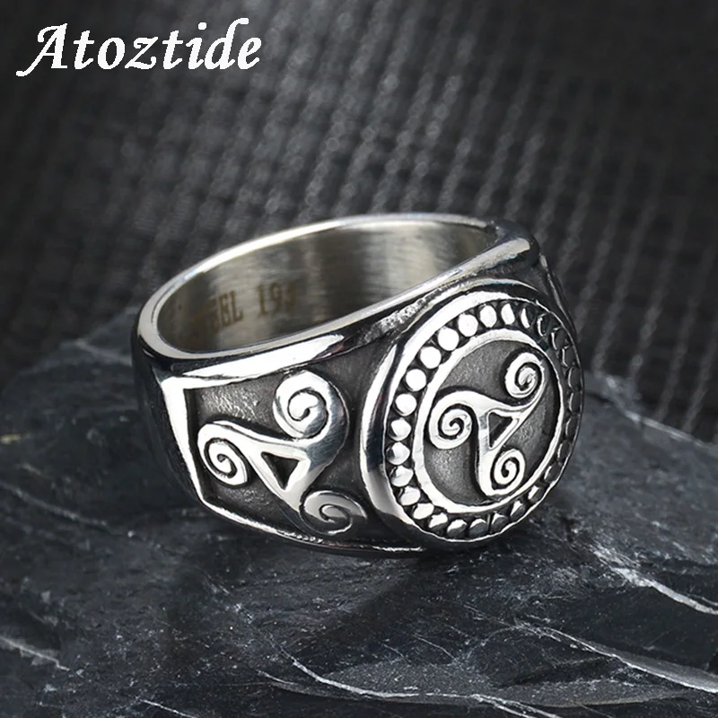 Atoztide Punk Stainless Steel Teen Wolf Rings For Men Black Vintage Movie Triskele Signet Finger Rings Wedding Band Fans Gift
Atoztide Punk Stainless Steel Teen Wolf Rings For Men Black Vintage Movie Triskele Signet Finger Rings Wedding Band Fans Gift