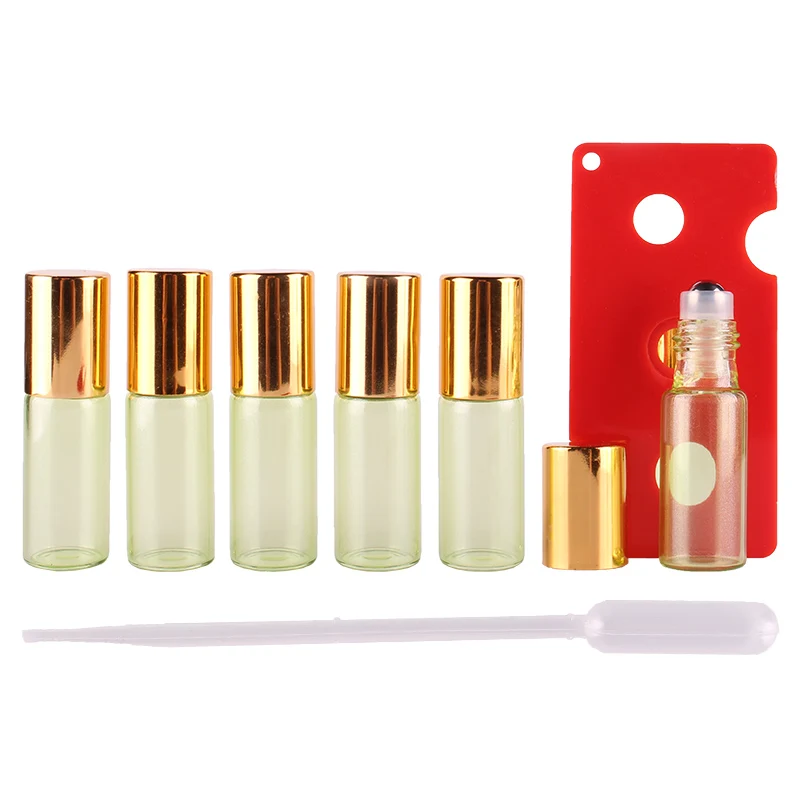6pcs 5ml Green Essential oil pearl coated Glass Roll on Bottles with Stainless Steel Roller Ball for perfume aromatherapy
6pcs 5ml Green Essential oil pearl coated Glass Roll on Bottles with Stainless Steel Roller Ball for perfume aromatherapy
