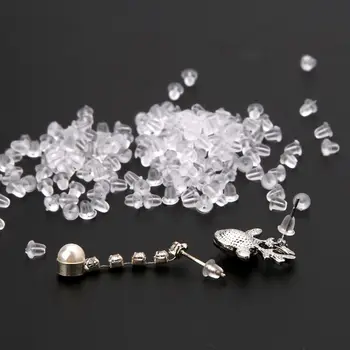 200Pcs Silicone Earring Back Soft Clear Ear Safety Back Pad Backstop Replacement Jewelry Accessories Earring Part
200Pcs Silicone Earring Back Soft Clear Ear Safety Back Pad Backstop Replacement Jewelry Accessories Earring Part