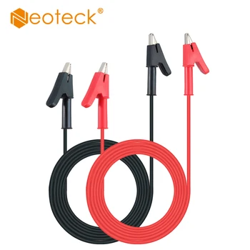 Neoteck 2 Pcs 15A 18AWG Red Black Double Ended Insulated Copper Alligator Clips Test Lead Set For Multimeter Tester Clip Cable
Neoteck 2 Pcs 15A 18AWG Red Black Double Ended Insulated Copper Alligator Clips Test Lead Set For Multimeter Tester Clip Cable
