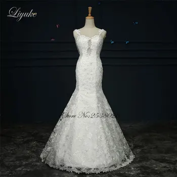 Liyuke Elegant Backless Mermaid Wedding Dress With A lot of Pearls Sweep Train Beading Embroidery Empire Sweetheart Bride Dress
Liyuke Elegant Backless Mermaid Wedding Dress With A lot of Pearls Sweep Train Beading Embroidery Empire Sweetheart Bride Dress