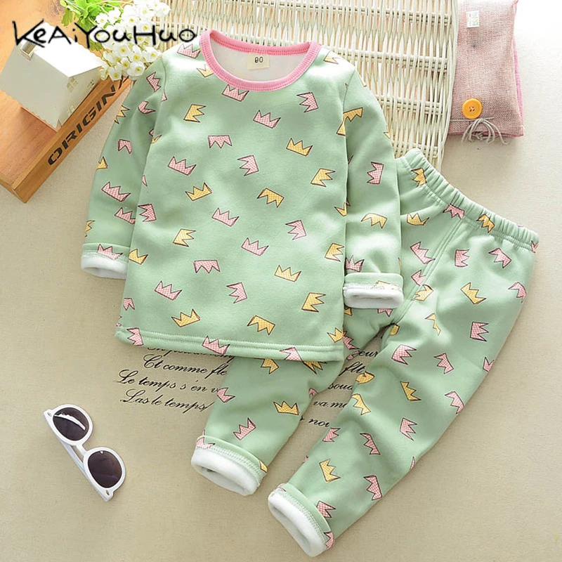 Girls Boys Autumn Winter Plush Thermal Underwear Sets Christmas Outfit Kids Clothes Suit For 1-5 Y Baby Children Warm Clothing
Girls Boys Autumn Winter Plush Thermal Underwear Sets Christmas Outfit Kids Clothes Suit For 1-5 Y Baby Children Warm Clothing