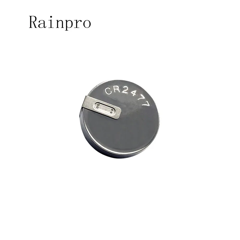 Rainrpro 4 шт./лот CR2477 2477 3 в горизонтальная литиевая батарея со сварной ножкой