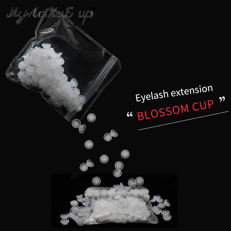 Disposable Eyelashes Blossom cup 100pcs eyelashes glue holder plastic Stand Quick Flowering For Eyelashes Extension Makeup Tools
Disposable Eyelashes Blossom cup 100pcs eyelashes glue holder plastic Stand Quick Flowering For Eyelashes Extension Makeup Tools