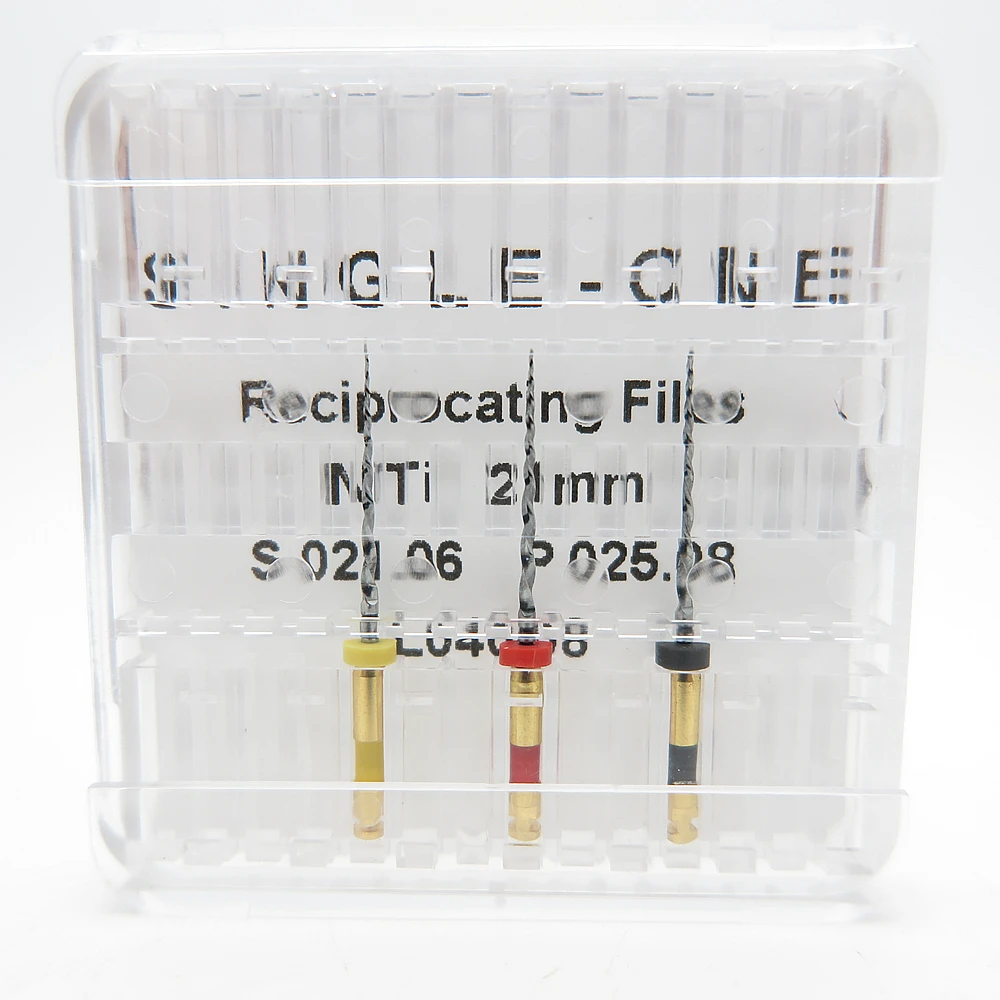 Oralsply SINGLE-ONE Reciprocating Files NiTi Drills 021.06 025.08 040.08 Dental Endodontic Endo Root Canal Rotary Instrument
Oralsply SINGLE-ONE Reciprocating Files NiTi Drills 021.06 025.08 040.08 Dental Endodontic Endo Root Canal Rotary Instrument