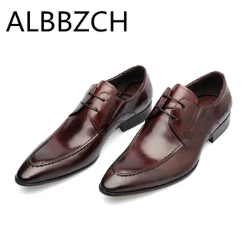 Pointed toe genuine leather dress shoes men wedding shoes men's leiusr party business office work shoes fashion sewing design
Pointed toe genuine leather dress shoes men wedding shoes men's leiusr party business office work shoes fashion sewing design