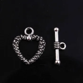Kwoi Vita Vintage Ancient 16x20mm 100sets/lot Heart Shape Toggle Clasps for Kids Chunky Necklace Jewelry
Kwoi Vita Vintage Ancient 16x20mm 100sets/lot Heart Shape Toggle Clasps for Kids Chunky Necklace Jewelry