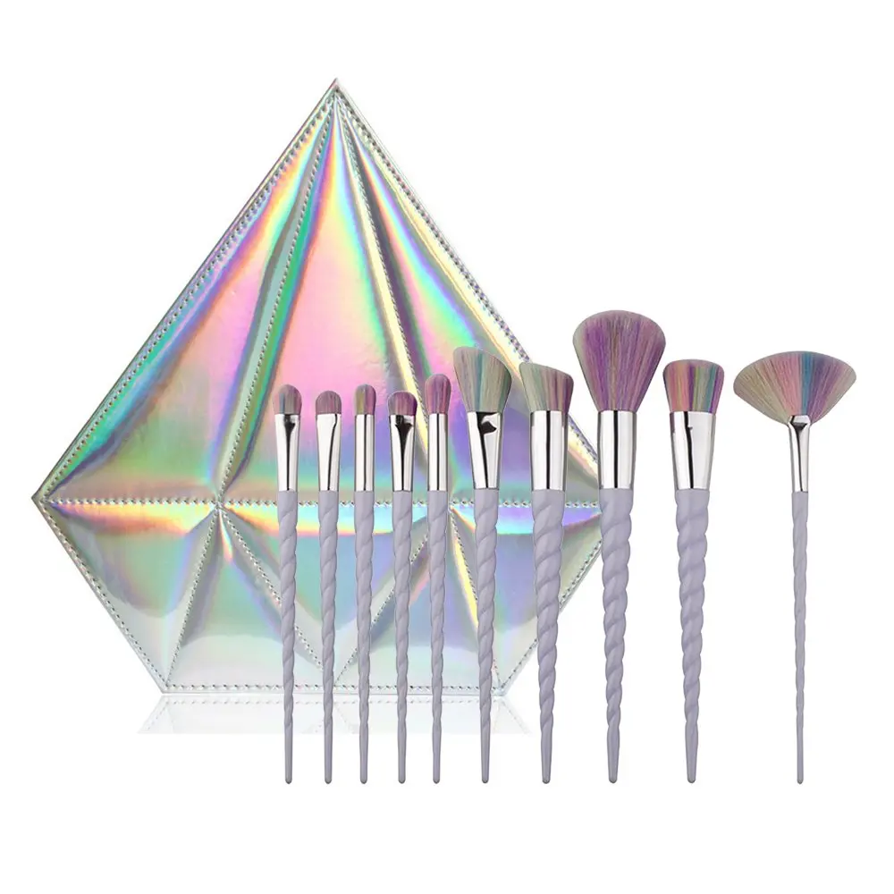 Unicorn Makeup Brushes Set 10Pcs Make-Up Tools Powder Blusher Lip Foundation Eyeshadow Eyebrow Brushes Kit With Glitter Diamond
Unicorn Makeup Brushes Set 10Pcs Make-Up Tools Powder Blusher Lip Foundation Eyeshadow Eyebrow Brushes Kit With Glitter Diamond