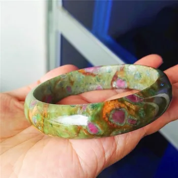 Genuine Natural Ruby Zoisite Gemstone Woman Lady Fashion Crystal Bangle Bracelet Inner Diameter 60mm
Genuine Natural Ruby Zoisite Gemstone Woman Lady Fashion Crystal Bangle Bracelet Inner Diameter 60mm