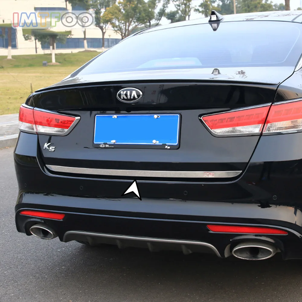 IMTFOO STAINLESS STEEL REAR TRUNK DOOR TAILGATE COVER MOLDING FOR KIA OPTIMA K5 2016 2017 ACCESSORIES CAR-STYLING
IMTFOO STAINLESS STEEL REAR TRUNK DOOR TAILGATE COVER MOLDING FOR KIA OPTIMA K5 2016 2017 ACCESSORIES CAR-STYLING
