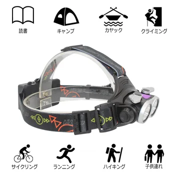 Rechargeable Headlight LED Headlamp Head Lamp Fishing Light Flashlight 2x XM-L T6 LED with 18650 Battery + USB Charging Cable
Rechargeable Headlight LED Headlamp Head Lamp Fishing Light Flashlight 2x XM-L T6 LED with 18650 Battery + USB Charging Cable