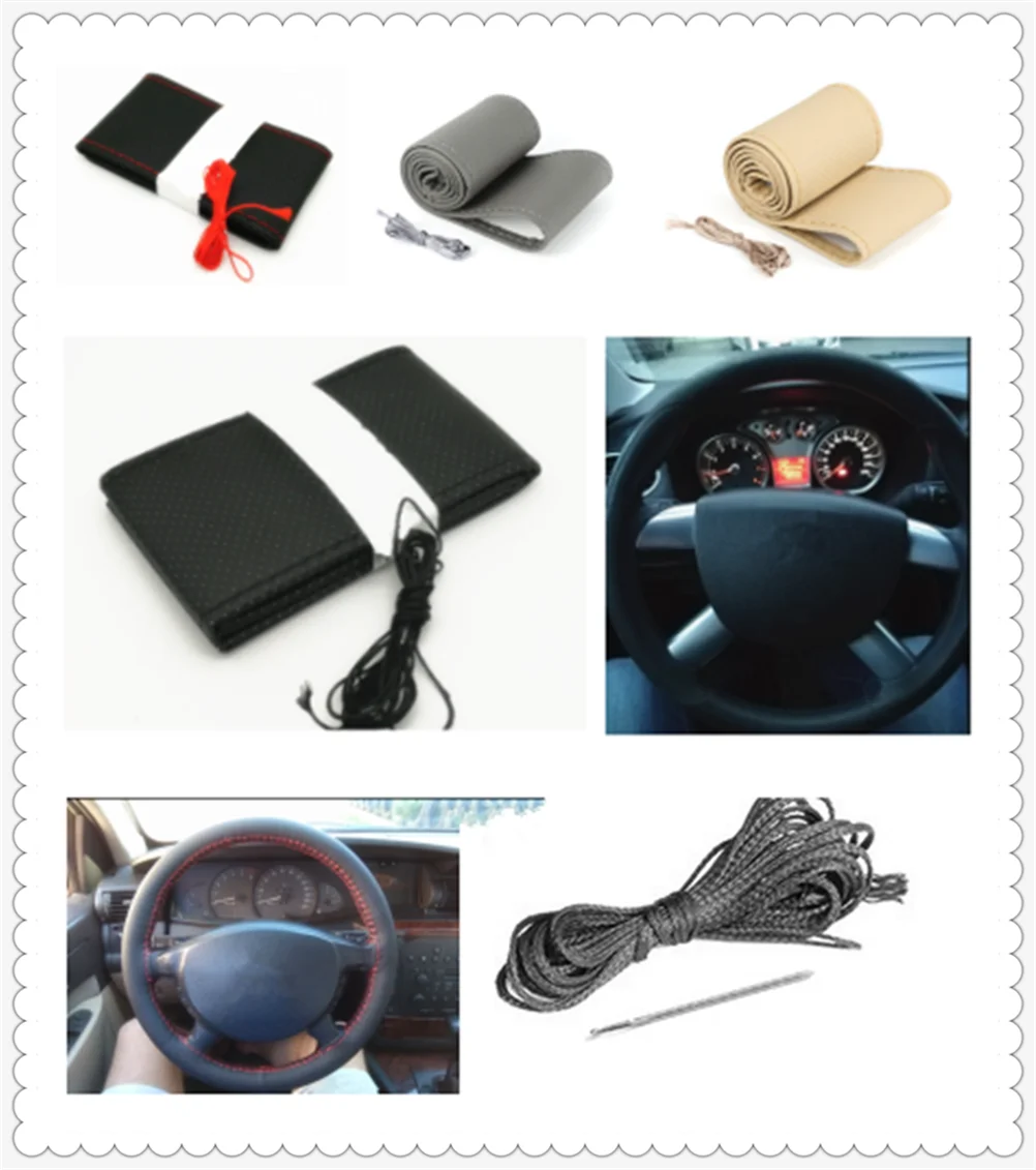 Auto parts soft fiber leather braided steering wheel cover for Peugeot 206 307 406 407 207 208 308 508 2008 3008 4008 6008 301
Auto parts soft fiber leather braided steering wheel cover for Peugeot 206 307 406 407 207 208 308 508 2008 3008 4008 6008 301