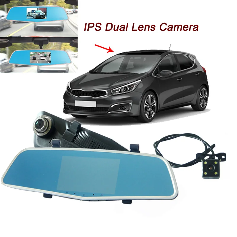 BigBigRoad For kia ceed carens Car Rearview Mirror Video Recorder DVR with two cameras Dual lens 5 inch IPS Screen dash cam
BigBigRoad For kia ceed carens Car Rearview Mirror Video Recorder DVR with two cameras Dual lens 5 inch IPS Screen dash cam