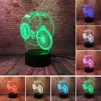 Bicycle Model 3D Illusion LED NightLight Colourful Flashing Touch Lamp Desk Fairy Light Model Bike Toys for Kids Holiday gift
Bicycle Model 3D Illusion LED NightLight Colourful Flashing Touch Lamp Desk Fairy Light Model Bike Toys for Kids Holiday gift