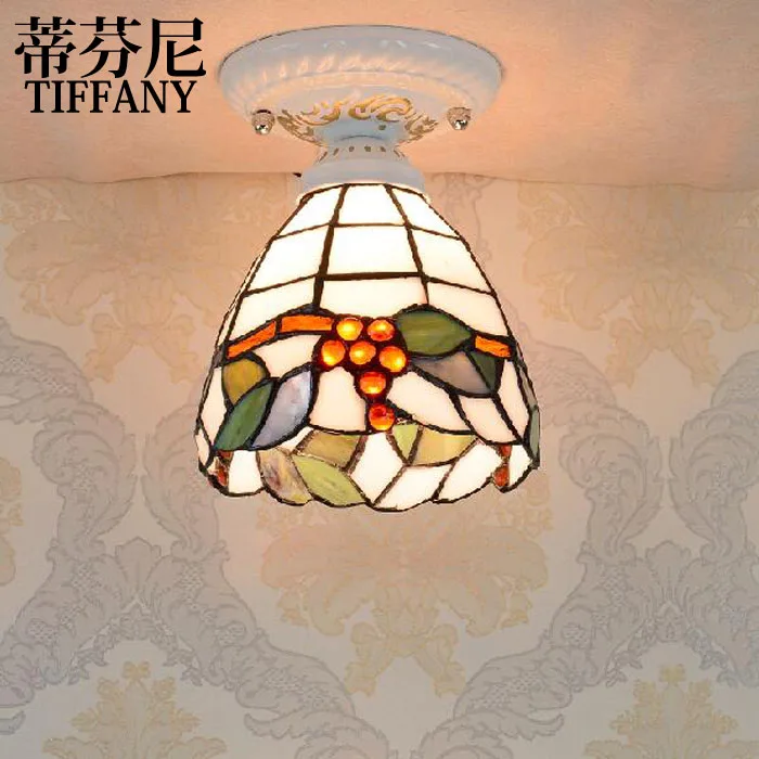 Tiffany style ceiling lamps color glass lamp Mediterranean Restaurant corridor lamp bedside lamp
Tiffany style ceiling lamps color glass lamp Mediterranean Restaurant corridor lamp bedside lamp