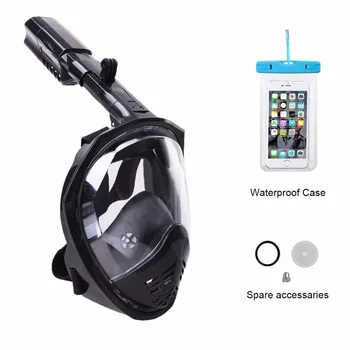 180 Degree Underwater Scuba Anti Fog Full Face Mask Snorkeling Set Respiratory masks Safe and waterproof For Gopro Accessories
180 Degree Underwater Scuba Anti Fog Full Face Mask Snorkeling Set Respiratory masks Safe and waterproof For Gopro Accessories