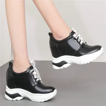 Casual Shoes Women Tennis Shoes Genuine Leather Wedges High Heel Pumps Low Top Round Toe Platform Punk Sneakers Outside Trainers
Casual Shoes Women Tennis Shoes Genuine Leather Wedges High Heel Pumps Low Top Round Toe Platform Punk Sneakers Outside Trainers