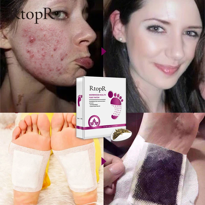 RtopR 10pcs/Box Wormwood Health Body Detox Foot Patch Effective Improve Sleep Quality Organic Detox Beauty Slimming Feet Patch
RtopR 10pcs/Box Wormwood Health Body Detox Foot Patch Effective Improve Sleep Quality Organic Detox Beauty Slimming Feet Patch