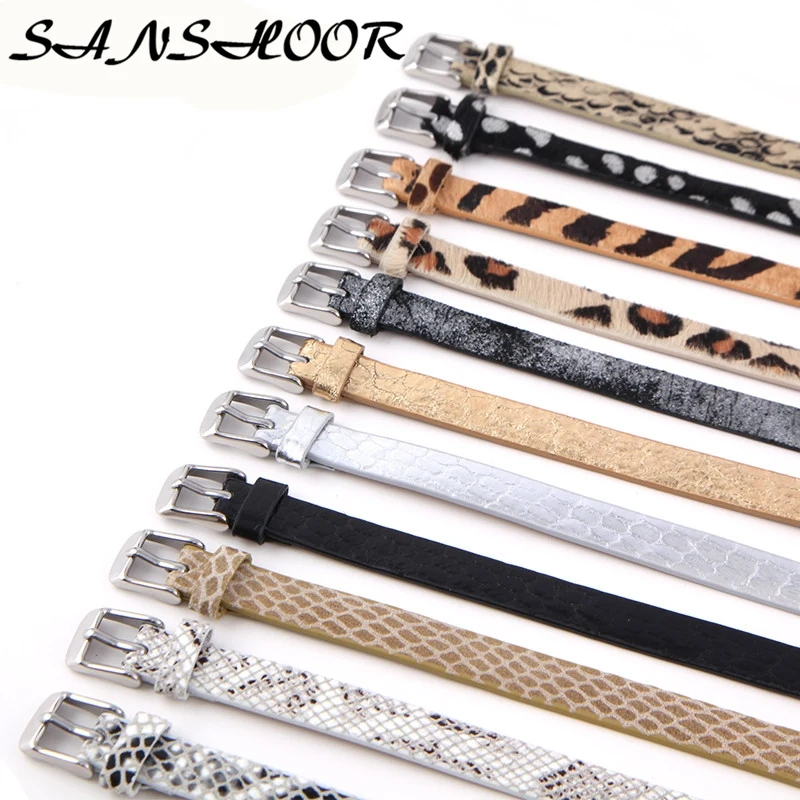SANSHOOR 11 Designs Genuine Leather Keeper Bracelet For Women 21cm Length Fit DIY Charms Wristband Belt As Holiday Gifts 1Pcs
SANSHOOR 11 Designs Genuine Leather Keeper Bracelet For Women 21cm Length Fit DIY Charms Wristband Belt As Holiday Gifts 1Pcs