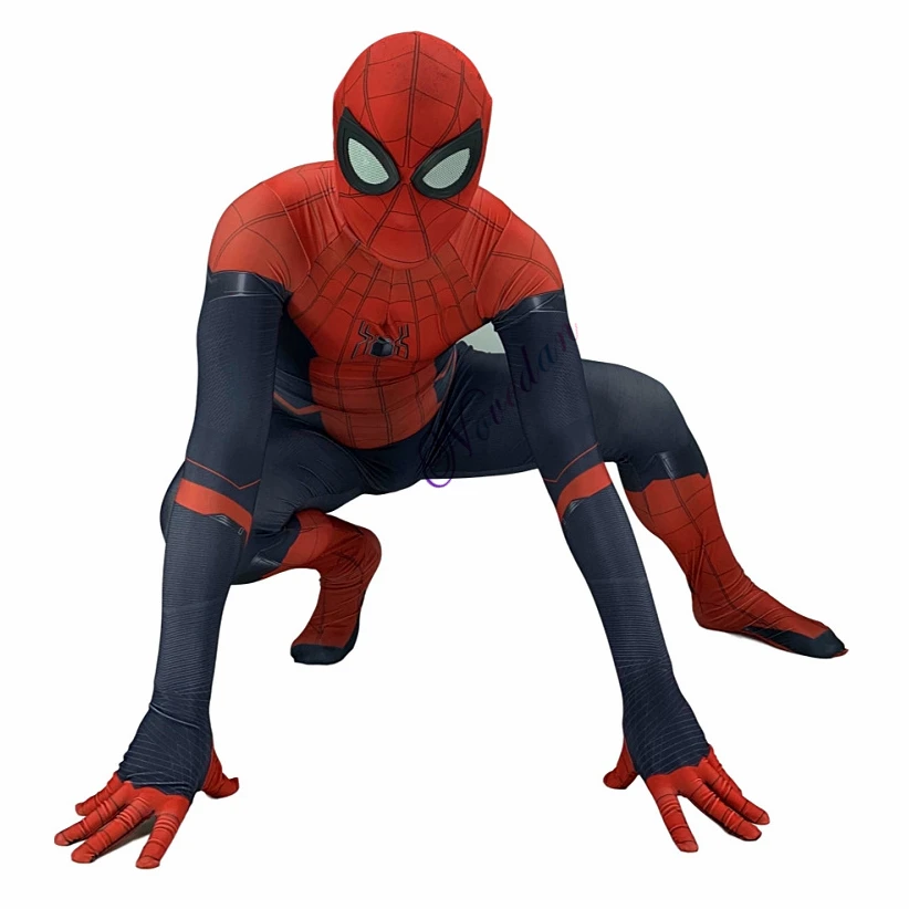 Movie High Quality Spiderman Far From Home Peter Parker Costume Spider Man Cosplay Zentai Superhero Bodysuit Suit Jumpsuits
Movie High Quality Spiderman Far From Home Peter Parker Costume Spider Man Cosplay Zentai Superhero Bodysuit Suit Jumpsuits